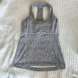Lululemon halter neck floral tank